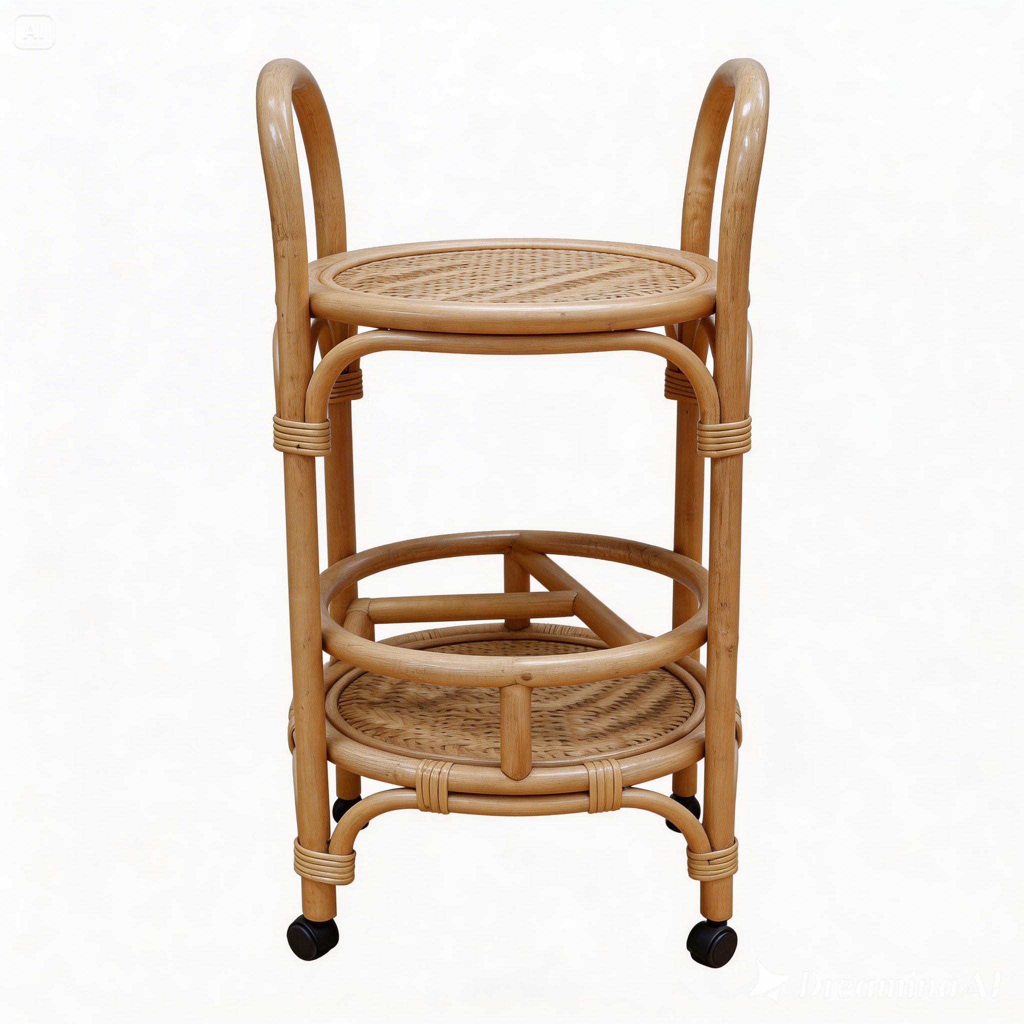 Trolly Rattan Round - Gambar 2
