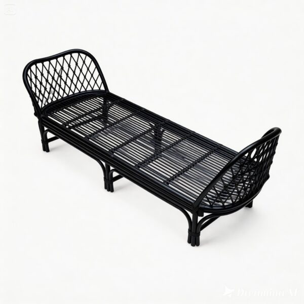 Kaliko Rattan Daybed Black
